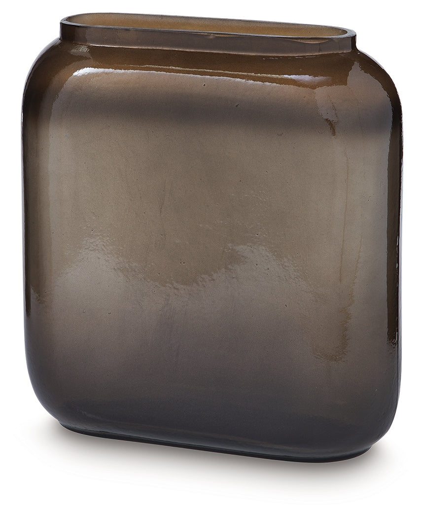 Sumner Gray/Gold Finish Vase by Ashley at Eve Furniture