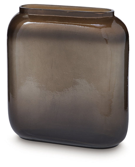 Sumner Gray/Gold Finish Vase by Ashley at Eve Furniture