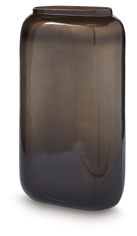 Sumner Gray/Gold Finish Vase by Ashley at Eve Furniture