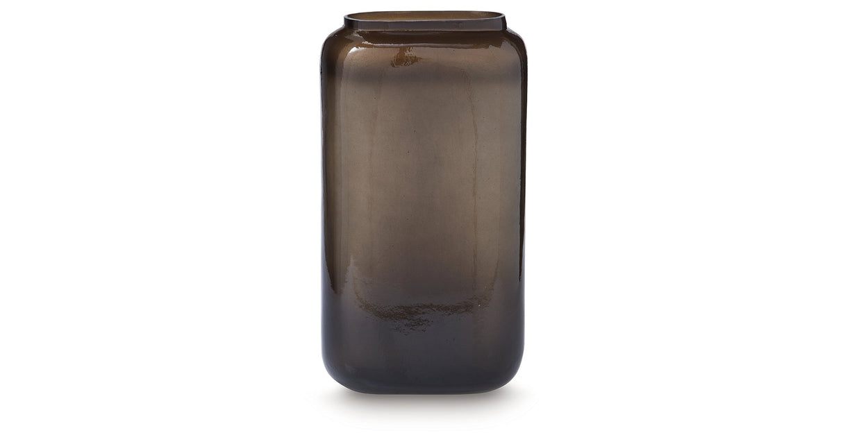 Sumner Gray/Gold Finish Vase by Ashley at Eve Furniture