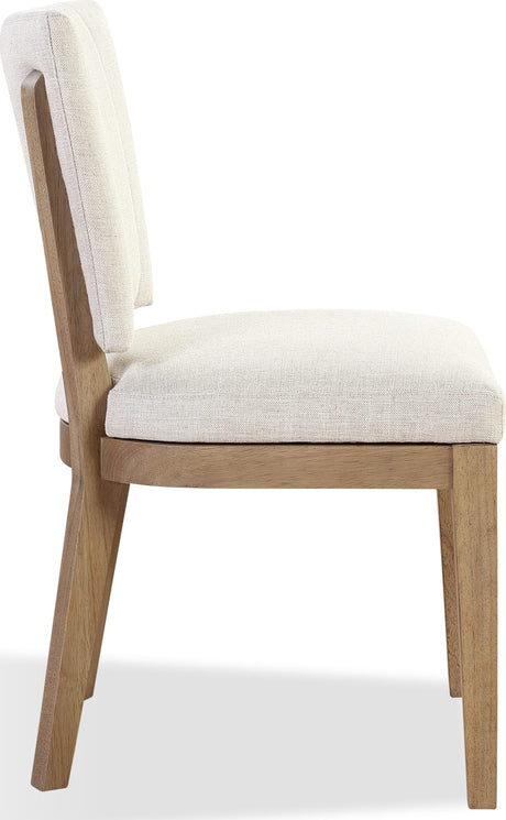 Sumner Natural Channel Back Upholstered Dining Chair (Set of 2) by Modus Furniture at Eve Furniture