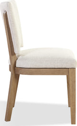 Sumner Natural Channel Back Upholstered Dining Chair (Set of 2)