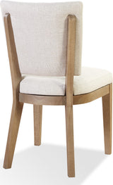 Sumner Natural Channel Back Upholstered Dining Chair (Set of 2)