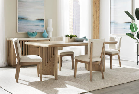 Sumner Natural Channel Back Upholstered Dining Chair (Set of 2) by Modus Furniture at Eve Furniture
