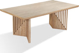 Sumner Natural Double Pedestal Oak Dining Table by Modus Furniture at Eve Furniture