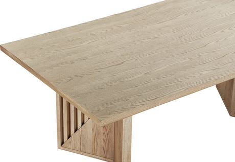 Sumner Natural Double Pedestal Oak Dining Table by Modus Furniture at Eve Furniture