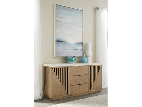 Sumner Three Drawer Two Door Sideboard in Natural by Modus Furniture at Eve Furniture