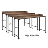 Sumter Brown Adjustable Over The Bed Desk by Homelegance at Eve Furniture