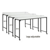 Sumter White Adjustable Over The Bed Desk by Homelegance at Eve Furniture
