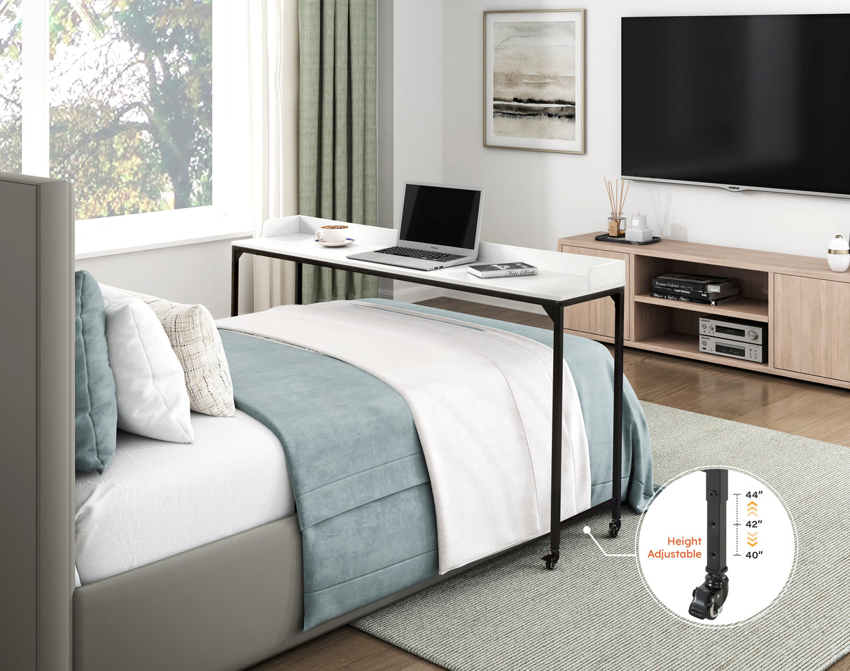 Sumter White Adjustable Over The Bed Desk by Homelegance at Eve Furniture