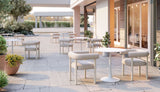 Sunbath White Outdoor Dining Chair (Set of 2) by Zuomod at Eve Furniture