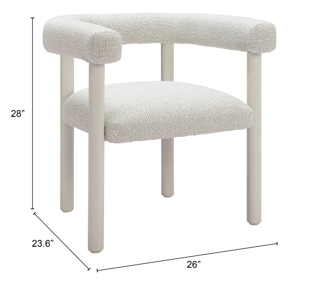Sunbath White Outdoor Dining Chair (Set of 2) by Zuomod at Eve Furniture