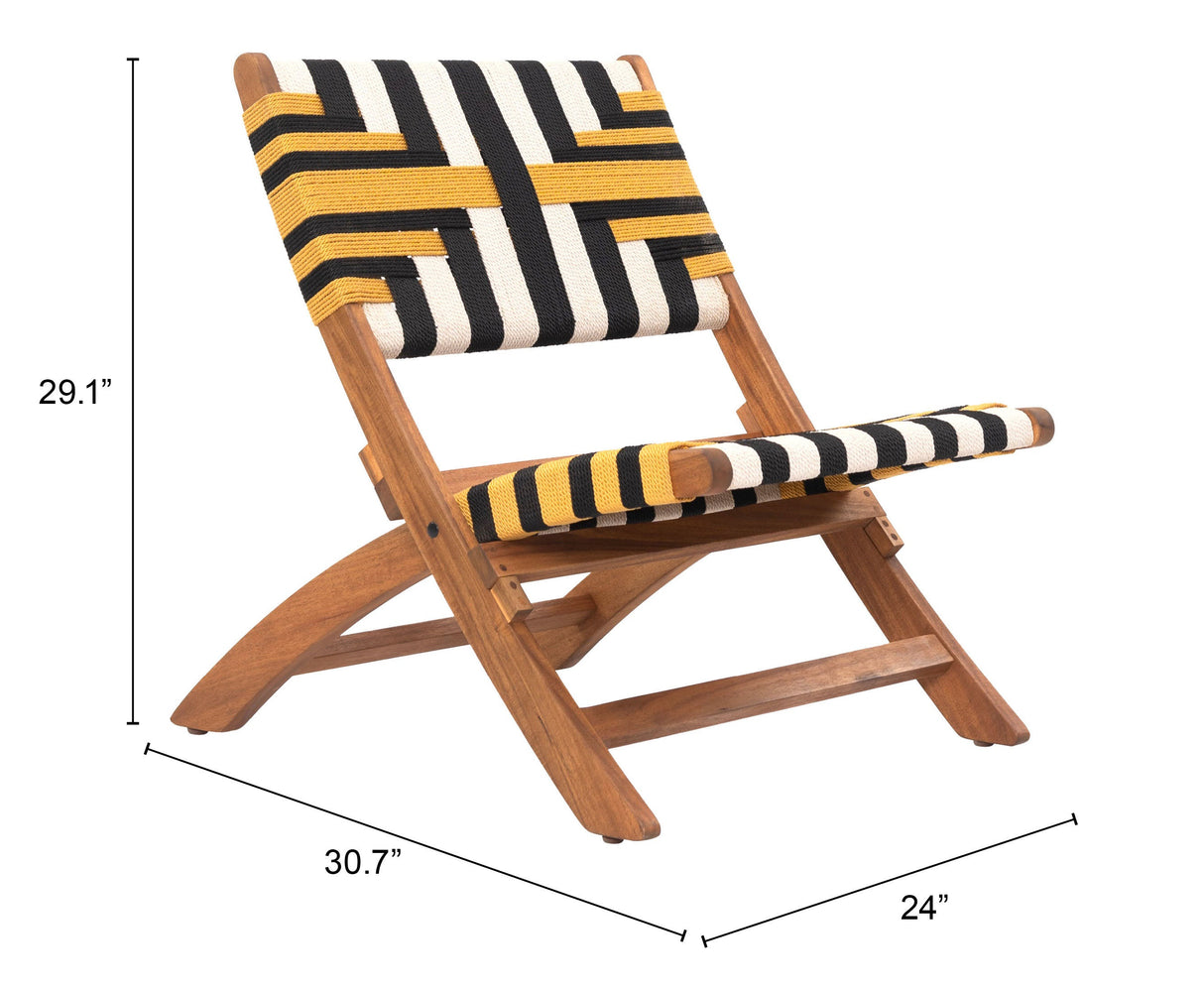 Sunbeam Multicolor Outdoor Lounge Chair by Zuomod at Eve Furniture