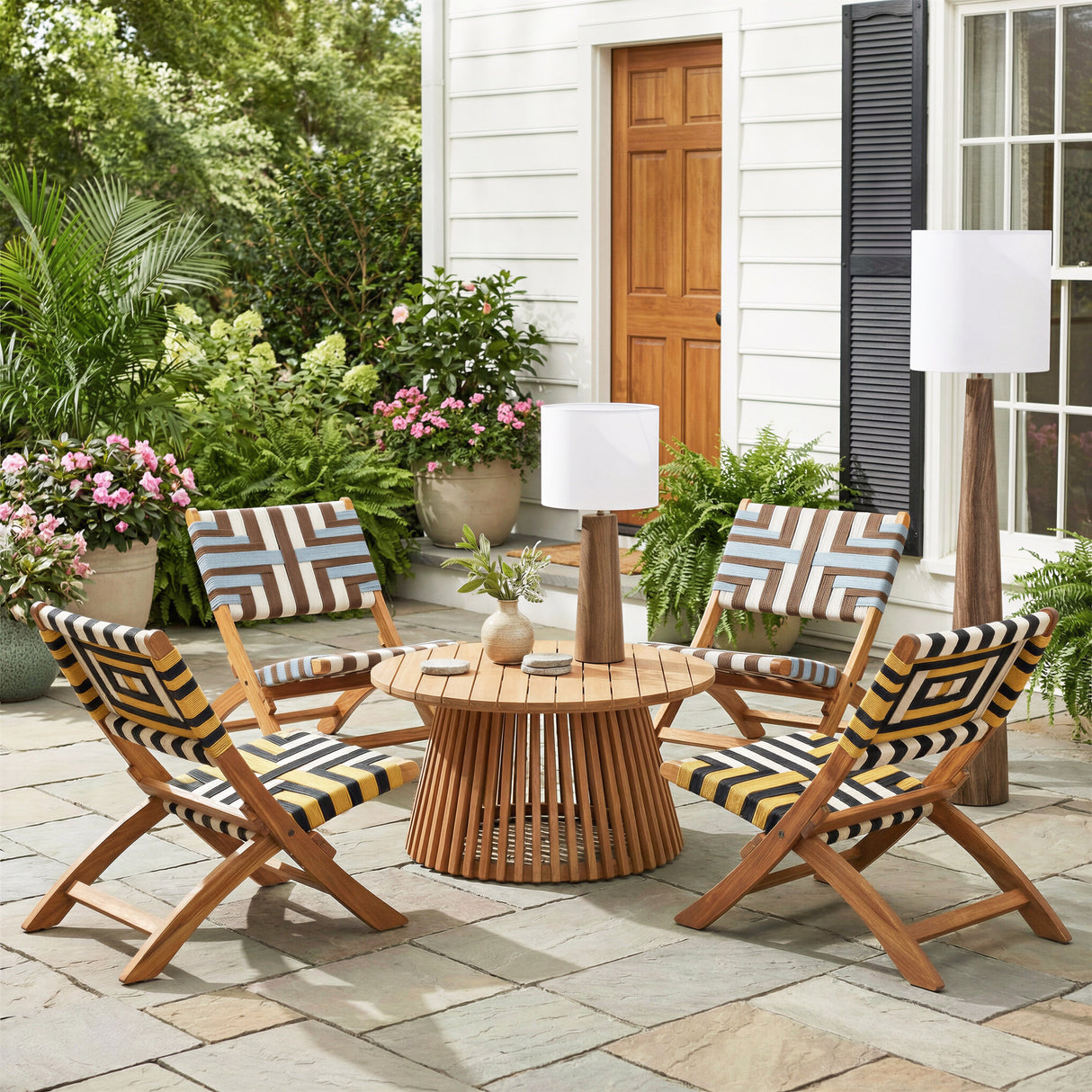 Sunbeam Multicolor Outdoor Lounge Chair by Zuomod at Eve Furniture