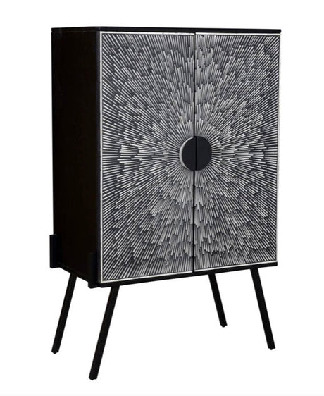 Sunburst Wine Cabinet by Moe's Home at Eve Furniture