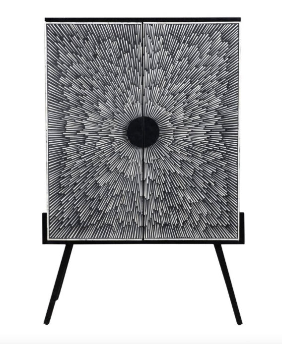 Sunburst Wine Cabinet by Moe's Home at Eve Furniture