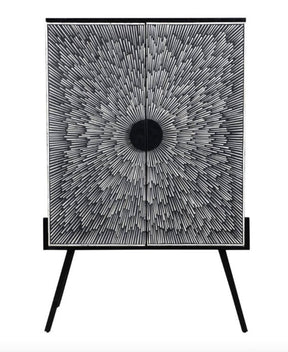 Sunburst Wine Cabinet by Moe's Home at Eve Furniture