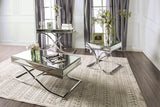 Sundance Chrome Coffee Table by Furniture of America at Eve Furniture