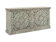Sundara Brown Four-Door Sideboard by Crestview at Eve Furniture