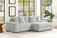 Sunday Gray 2-Piece Right Arm Facing (RAF) Sectional by Happy Homes at Eve Furniture