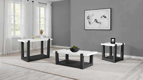 Sundbry White/Black Sofa Table by Furniture of America at Eve Furniture