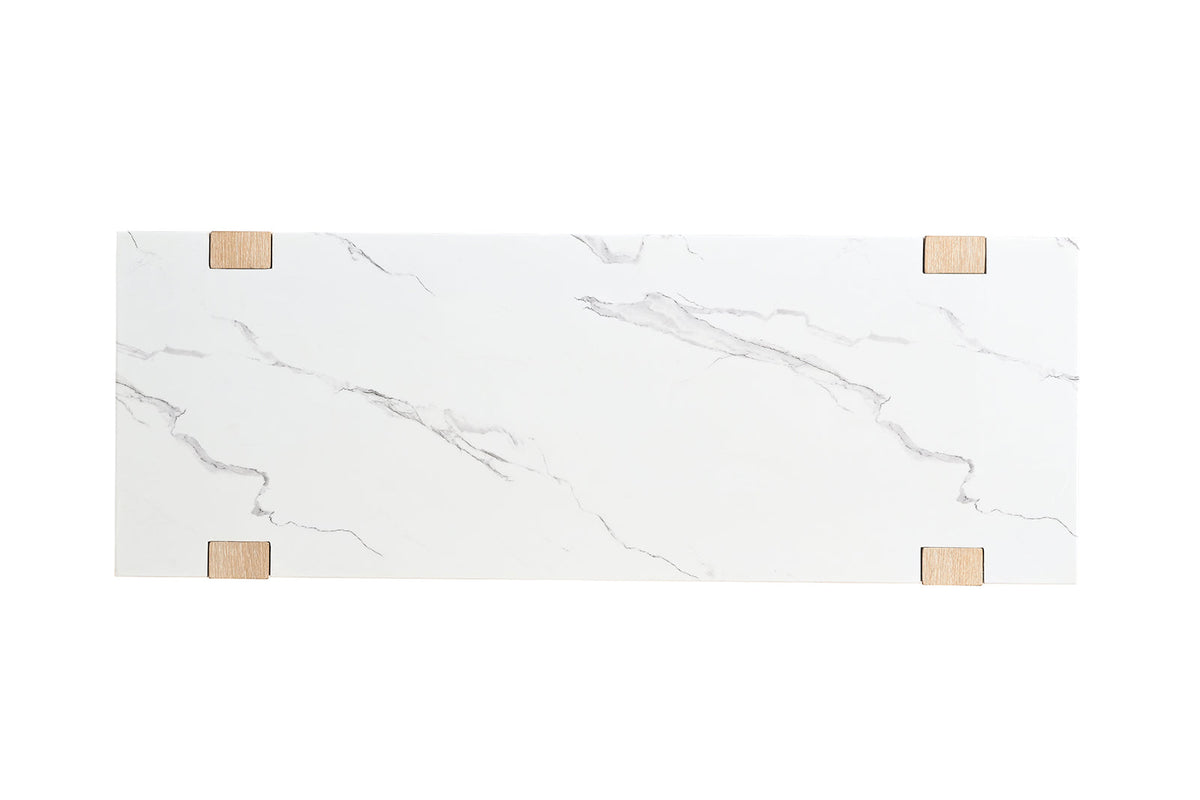 Sundbry White/Natural Sofa Table by Furniture of America at Eve Furniture