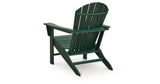 Sundown Shores 2 Adirondack Chairs with End table in Green by Ashley at Eve Furniture