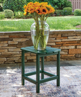 Sundown Shores 2 Adirondack Chairs with End table in Green by Ashley at Eve Furniture