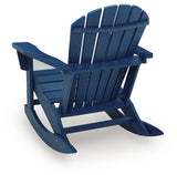 Sundown Shores Blue Outdoor Rocking Chair by ASHLEY FURNITURE at Eve Furniture