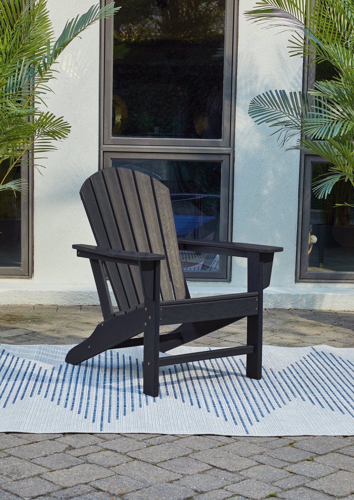 Sundown Treasure Black Adirondack Chair