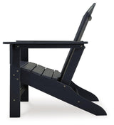 Sundown Treasure Black Outdoor Adirondack Chair by Ashley at Eve Furniture