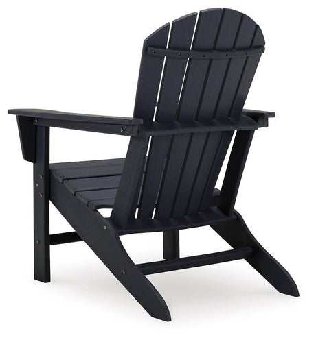 Sundown Treasure Black Outdoor Adirondack Chair by Ashley at Eve Furniture
