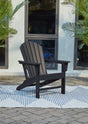 Sundown Treasure Black Outdoor Adirondack Chair by Ashley at Eve Furniture