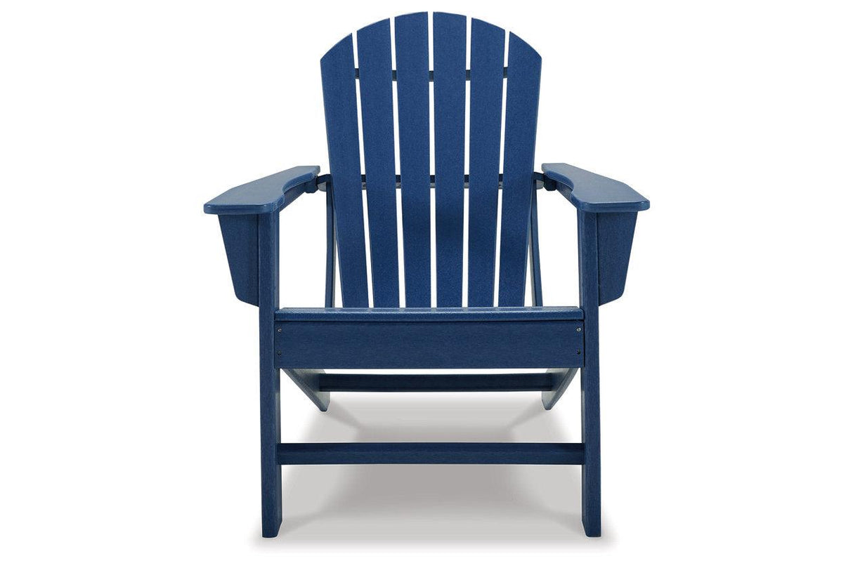 Sundown Treasure Blue Adirondack Chair by Ashley at Eve Furniture