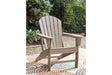 Sundown Treasure Grayish Brown Adirondack Chair by Ashley at Eve Furniture