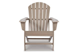 Sundown Treasure Grayish Brown Adirondack Chair by Ashley at Eve Furniture