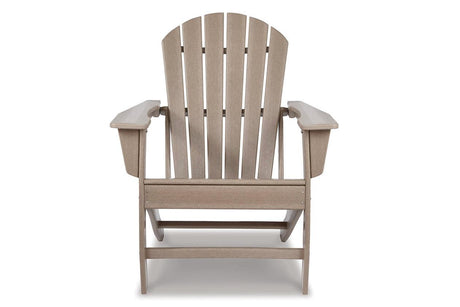 Sundown Treasure Grayish Brown Adirondack Chair by Ashley at Eve Furniture