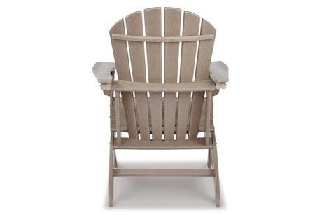 Sundown Treasure Grayish Brown Adirondack Chair by Ashley at Eve Furniture