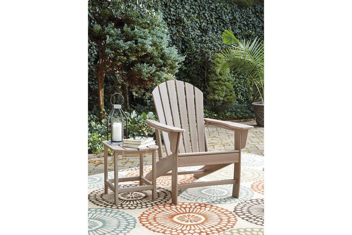 Sundown Treasure Grayish Brown Adirondack Chair by Ashley at Eve Furniture