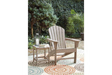Sundown Treasure Grayish Brown Adirondack Chair by Ashley at Eve Furniture