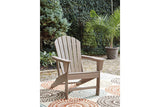 Sundown Treasure Grayish Brown Adirondack Chair by Ashley at Eve Furniture