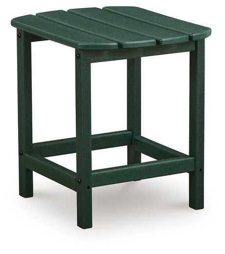 Sundown Treasure Green Outdoor End Table by Ashley at Eve Furniture