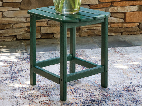 Sundown Treasure Green Outdoor End Table by Ashley at Eve Furniture