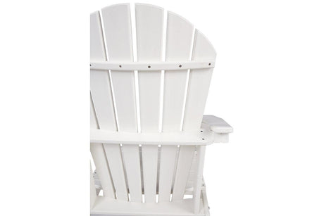 Sundown Treasure White Adirondack Chair by Ashley at Eve Furniture