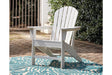 Sundown Treasure White Adirondack Chair by Ashley at Eve Furniture