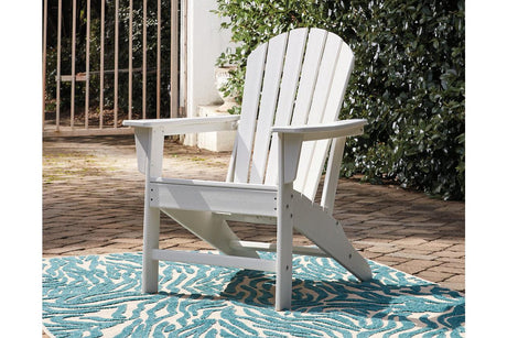 Sundown Treasure White Adirondack Chair by Ashley at Eve Furniture