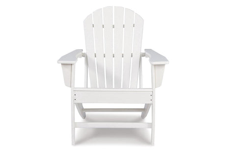 Sundown Treasure White Adirondack Chair by Ashley at Eve Furniture