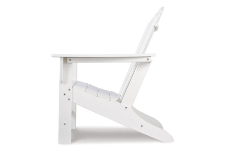 Sundown Treasure White Adirondack Chair by Ashley at Eve Furniture