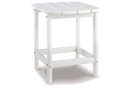 Sundown Treasure White End Table by Ashley at Eve Furniture