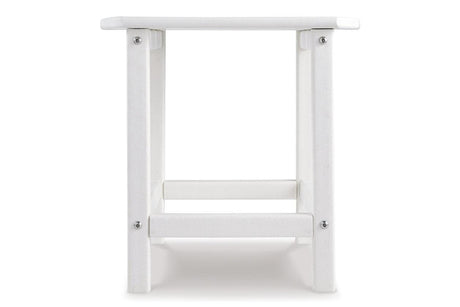 Sundown Treasure White End Table by Ashley at Eve Furniture